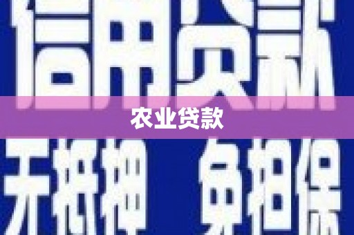 中国香港农业贷款
