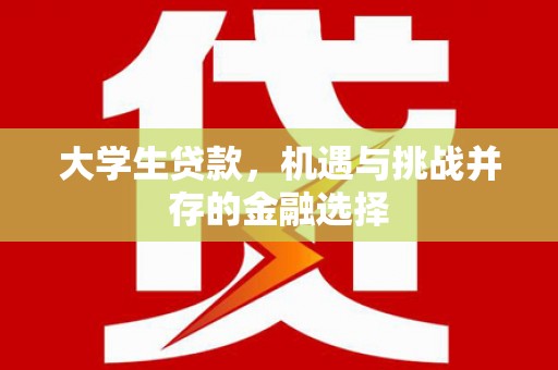 中国香港大学生贷款，机遇与挑战并存的金融选择