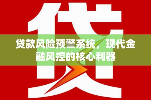 中国香港贷款风险预警系统，现代金融风控的核心利器