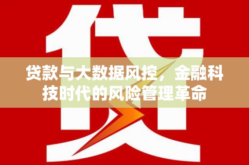 中国香港贷款与大数据风控，金融科技时代的风险管理革命