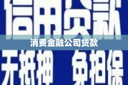 中国香港消费金融公司贷款
