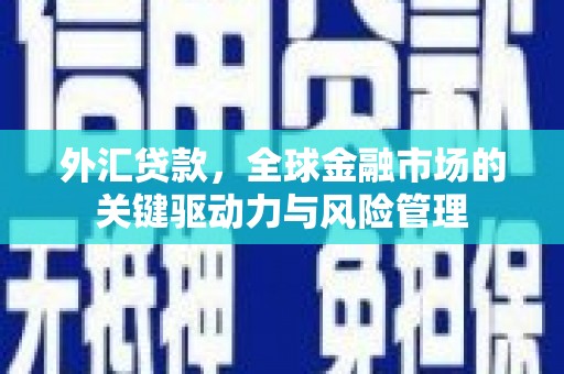 中国香港外汇贷款，全球金融市场的关键驱动力与风险管理
