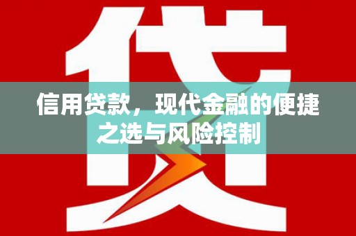 中国香港信用贷款，现代金融的便捷之选与风险控制