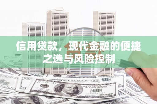中国香港信用贷款，现代金融的便捷之选与风险控制