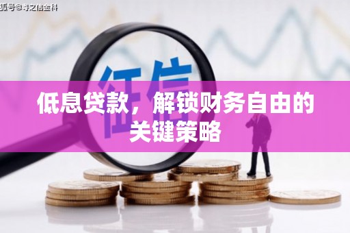 中国香港低息贷款，解锁财务自由的关键策略