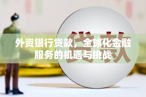 中国香港外资银行贷款，全球化金融服务的机遇与挑战