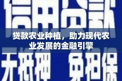 中国香港贷款农业种植，助力现代农业发展的金融引擎
