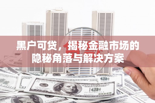 中国香港黑户可贷，揭秘金融市场的隐秘角落与解决方案