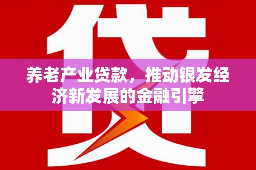 中国香港养老产业贷款，推动银发经济新发展的金融引擎