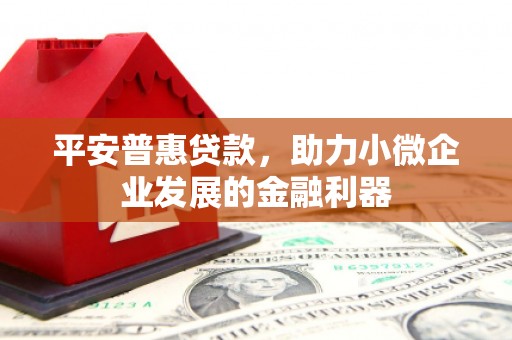 中国香港平安普惠贷款，助力小微企业发展的金融利器