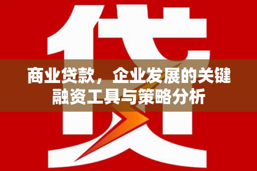 中国香港商业贷款，企业发展的关键融资工具与策略分析