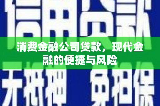 中国香港消费金融公司贷款，现代金融的便捷与风险