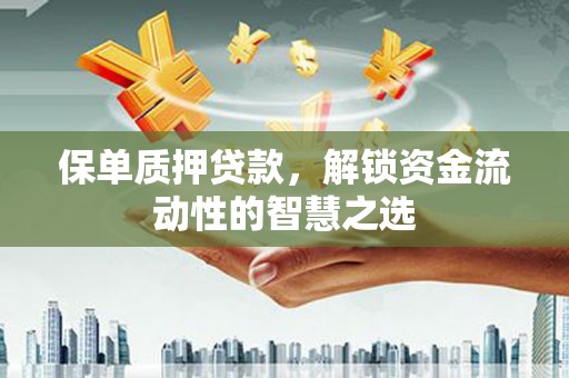 中国香港保单质押贷款，解锁资金流动性的智慧之选