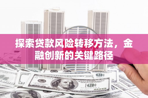 中国香港探索贷款风险转移方法，金融创新的关键路径