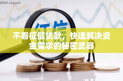 中国香港不看征信贷款，快速解决资金需求的秘密武器