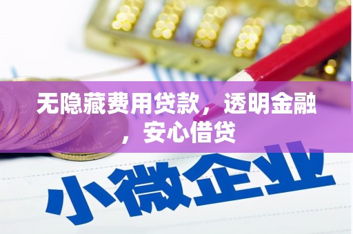 中国香港无隐藏费用贷款，透明金融，安心借贷