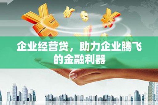 中国香港企业经营贷，助力企业腾飞的金融利器