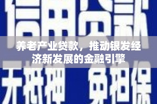 中国香港养老产业贷款，推动银发经济新发展的金融引擎