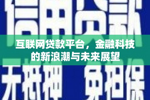 中国香港互联网贷款平台，金融科技的新浪潮与未来展望