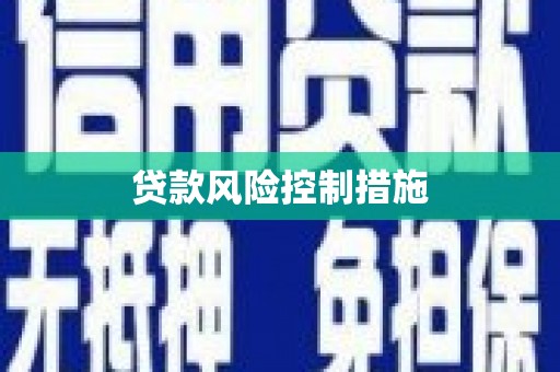 中国香港贷款风险控制措施